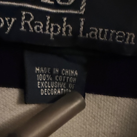 Polo Ralph Lauren Men's Polo Shirt 3XB BIG & Tall Green White Striped - Picture 8 of 9